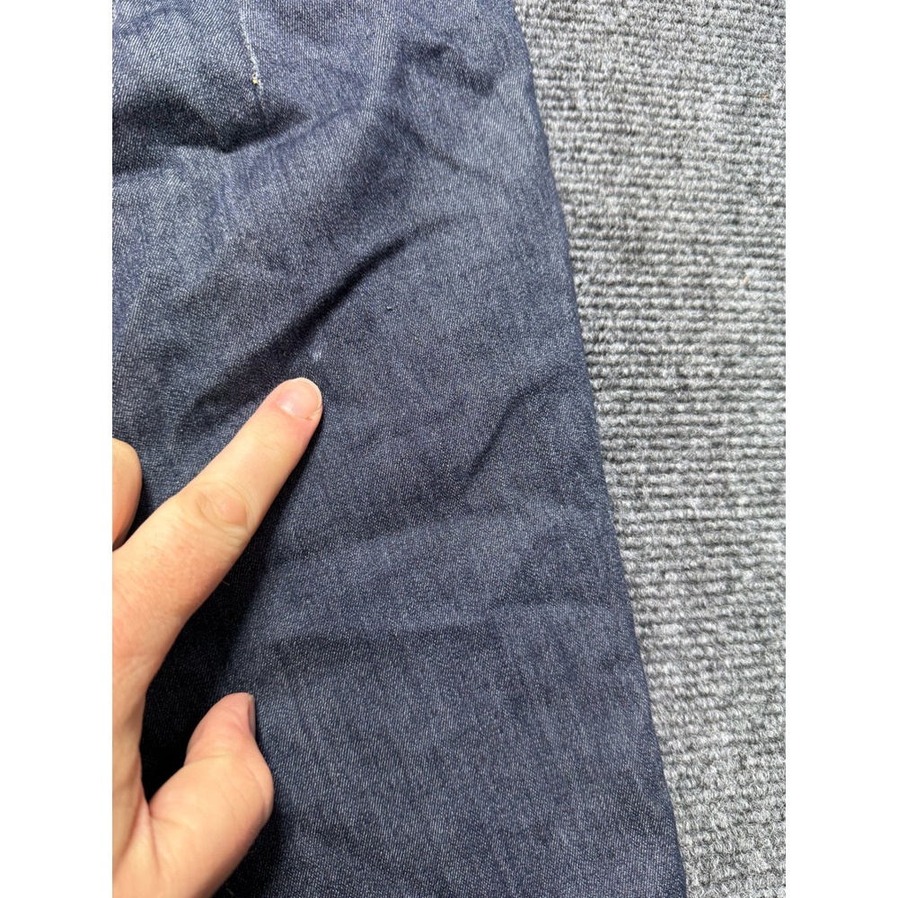Polacio Jeans Capri Pants Women Size 13 Blue Good Embroidered Cuffed - Picture 4 of 8